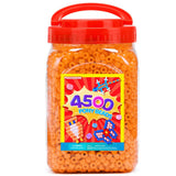 Praisebank Pony Beads, 4500pcs 6x9mm, Wholesale Beads, Bracelets Jewelry Making, Arts & Crafts(Orange)