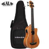 Kala Brand Music Co. 4-String Ukulele Right Natural Ubass Scout-FS-New