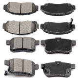 ECCPP D787-7656 D1336-8447 Front & Rear Ceramic Disc Brake Pad Set Fit For Acura TSX 2010,For Honda For Accord 2008-2010