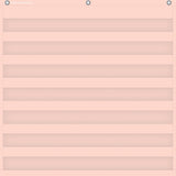 BLUSH 7 POCKET CHART 28IN X 28IN