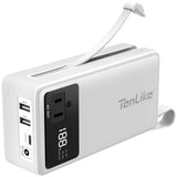 Portable Power Station 99.9Wh Power Bank for Camping Essentials Small Electric Generator Large Lithium Battery with 110V 80W Rat