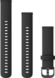 Garmin Quick Release Accessory Band 18 mm Black with Slate Hardware (0101293201)