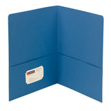 Smead Two-Pocket Heavyweight Folder, Letter Size, Blue, 25 per Box (87852)