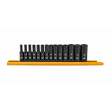 GEARWRENCH 14 Pc. 1/4 Drive 6 Pt. Deep Impact Socket Set, Metric 84909