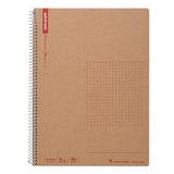 Maruman N246ES Notebook, Ring Notebook, 0.2 inch (5 mm), Square Ruled, Basic, B5, 80 Pieces, Set of 5