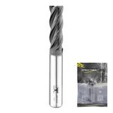 SPEED TIGER 7/16 Micrograin Carbide Square End Mill - 4 Flutes - ISE7/16 4T (1 Piece, 7/16) for Alloy Steels, Hardened Steel, Me