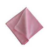 DESKEMAI 1 Pack Microfiber Glass Cleaning Cloth, Lint Free, Pink, 11.8x11.8 Inch Medium Size for Windows, Glasses, Mirrors, Wind