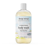 Deep Steep Body Wash, Cypress Fennel (The Folly Pier), 17 oz - Hydrating Shower Gel with Hyaluronic Acid, Shea Butter, Aloe Vera
