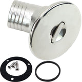 SHENGHUISS Boat Deck Gas Fill/Filler 1-1/2 Inch(38mm) with Keyless B Cap 316 Stainless Steel Boat Deck Hardware for Boat, Yacht,