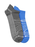 Columbia Men Mapped Brr NoShow Lightweight Socks (Pack Of 2), Multi, Free Size