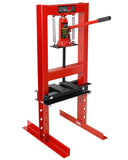 6 Ton Hydraulic Shop Press, H-Frame Bearing/U-Joint Press with Adjustable Height (2.2-9.4), Stamping Plates for Metal Bending, S