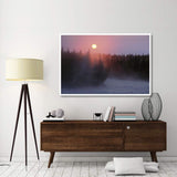 Sunrise Over Kasilof River, Kasilof, Alaska-Paper Art-62,,X42,,