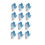 Showa Atlas 300 Fit Palm Coating Natural Rubber Glove, Blue, X-Large (Pack Of 12 Pairs)