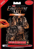 Royal Brush COPMIN101 Mini Copper Foil Engraving Art Kit, 5 by 7Inch, Kitten and Puppy