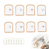 Hbddslb 8 Pack Bread Sponge, Pop Up and Cellulose Kitchen Sponges, NonScratch Dish Scrubber, Reusable Absorbent Funny Cleaning