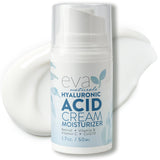 Eva Naturals Hydrating Face Cream with Hyaluronic Acid - Anti-Aging, Wrinkle Face Moisturizer for Women and Men, With Aloe Vera