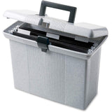 Pendaflex Portable File Boxes, Letter Files, 14.88 X 6.5 X 11.88, Granite