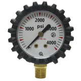 Uniweld G56D 11/2Inch 4000 PSI Oxygen Replacement Contents Gauge with Protective Rubber Gauge Boots