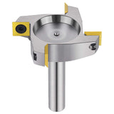 SpeTool Nickel Plating CNC Spoilboard Surfacing Router Bit 1/2 Shank 2-1/2 Cutting Diameter, 4 Wings Coated Carbide Insert Slab