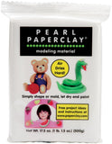 Creative Paperclay Pearl Paper Clay for Modeling Compound, 16Ounce, White