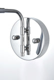 Living District Halycon Midcentury Modern 6 Brass And Black Bathroom Wall Sconce With Round Backplate And Metal Shade