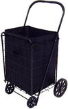 PrimeTrendz TM Folding Shopping CART Liner Insert with Cover in Black (Liner Only).-New