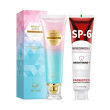 Niacinamide Whitening Toothpaste, Combined with SP6 Probiotic Toothpaste Powerful Whitening Combination in The Morning and Eveni