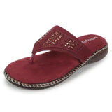 Ortho Joy Doctor Footwear For Women|| Fancy Footwear For Women || Orthopedic Women'S Fancy Slipper/Sandal For Women,Maroon,4,B0CTF89T15