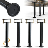 YUEYIN 4Pcs Bed Frame Support Leg, Adjustable 13.8 to 23.6, Increase Under-Bed Storage Space, Extra Sturdy Steel Bed Frame Suppo