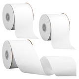 Suncalla 3 Rolls 3 Inch x 25 Yards Solid White Grosgrain Ribbon DIY Large Cheer Hair Bows Grosgrain Ribbon for Gift Wrapping Par