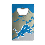 FANMATS 62551 Detroit Lions Credit Card Style Bottle Opener - 2x 3.25
