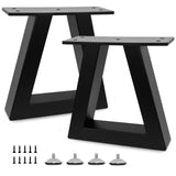 Y-CFHFC 8 Inch Trapezoid Metal Table Legs Heavy Duty Steel Furniture Legs for DIY Sofa, Couch, Bench,Stool,Coffee Table, End/Sid