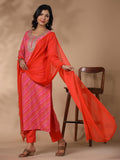 Gosriki Women'S Rayon Blend Embroidered Straight Kurta With Pant & Dupatta (Nini-Multi-Nsw-Gs_M_Multi_Medium) Multicolour,Multicolour,,B0CYPNP2RL