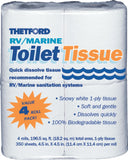 RV/ Marine Toilet Tissue Toilet Paper for RV and Marine 1ply 4 rolls Thetford 20804