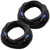 Seismic Audio TW12S35Pair 12 Gauge 35-Feet Speakon to Speakon PA/DJ Speaker Cable
