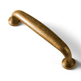 Goo-Ki 6 Pack Antique Brass Cabinet Handles, 3.78(96mm) c-c Antique Bronze Drawer Pulls, Zinc Alloy Solid Retro Brass Bar Pull F