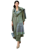 Anni Designer Women'S Rayon Blend Solid Straight Kurta With Pant & Dupatta (Raja Saab Green-Vks12_3Xl_Green_Xxx-Large),Green,3XL