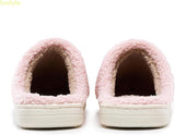 soofylia Cute Smile Face Slippers for Women and Men, Soft Plush Comfy Warm Couple Slip-On House Happy Face Slippers For Winter, Non-Slip Fuzzy Flat Slides in Grey