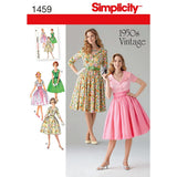 Simplicity Vintage Simplicity 1459 Vintage Fashion 1950s Womens Dress Sewing Pattern, Sizes 1624