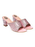 Shoetopia Women'S Wedge Heel Sandal,Pink,4,B0CSN589WJ