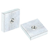 uxcell 10Pcs M5x18mmx4mm Square Nuts, Carbon Steel Zinc Plated Coarse Thread Square Nuts Fasteners for Home Repairs and Professi