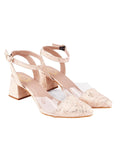 Shoetopia Womens Belly-095 Cream Heeled Sandal - 7 Uk (Belly-095-Cream),Cream,7,B0CSNF8B2V