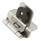 Hickory Hardware P5312SN Double Demountable Hinge 170 Opening Face Frame 1/4 Inch overlay, 3/8 Inch inset SelfClosing Feat