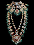 BR466 Subah high quality meena bridal set ( READY TO SHIP )