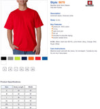 Bayside Usa-Made Short Sleeve T-Shirt With A Pocket - Navy, L