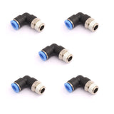 CEKER 1/4 Elbow Male Airlines Push Fittings 90 Degree Push to Connect Fittings Air Fittings, PL 12MM Tubing Od x 1/4 Npt Thread