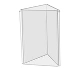 Marketing Holders 6 Pack Sign Holder Holds 4 x 6 Each Side Clear Acrylic 3 Sided Display Restaurant Menu Holder Table Tent Cou