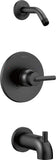 Delta Faucet Trinsic 14 Series SingleHandle Delta Shower Trim Kit, Matte Black Shower Fixture, Matte Black T14459BLLHD (Shower