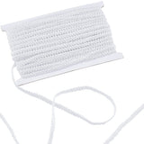 PandaHall 27 Yards White Braid Trim, 1/4 inch Lace Ribbon Shiny Soft Polyester Centipede Braid Ribbon Plush Braid Trim for Costu