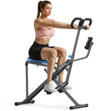 MERACH Upgraded Squat Machine for Women, Smart Row and Deep Squat Trainer with Tablet Stand, Adjustable Resistance & 350LB Weigh